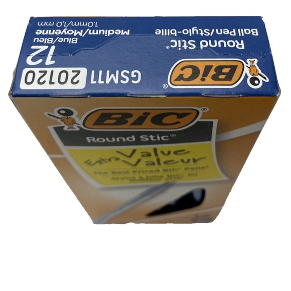 Bic round stic pens 4 boxes new Blue Ink 12 Pens Per Box X 4 Boxes - Picture 6 of 7